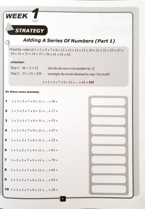 SAP Mental Mathematics Book 6 - Strategies And Process Skills To Develop Mental Calculation