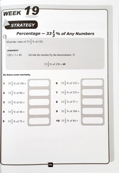 SAP Mental Mathematics Book 6 - Strategies And Process Skills To Develop Mental Calculation