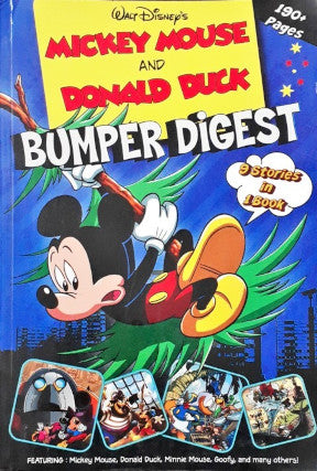 Disney Mickey Mouse & Donald Duck Bunper Digest 9 Stories in 1 Book