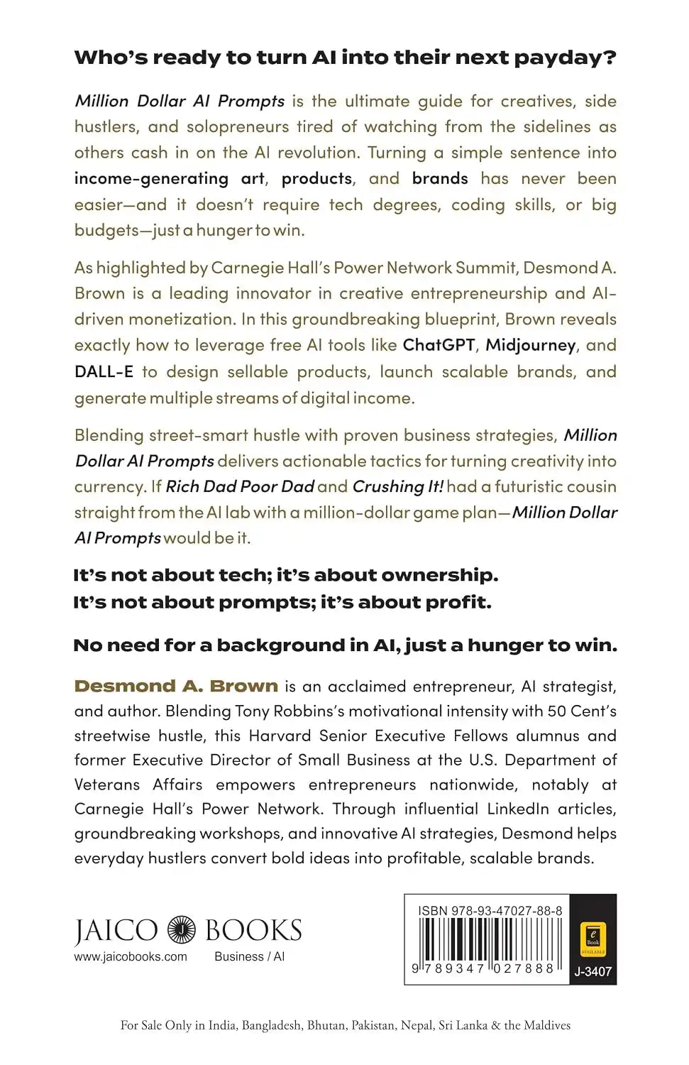 Million Dollar AI Prompts : The Blueprint from Prompt to Product to Profit