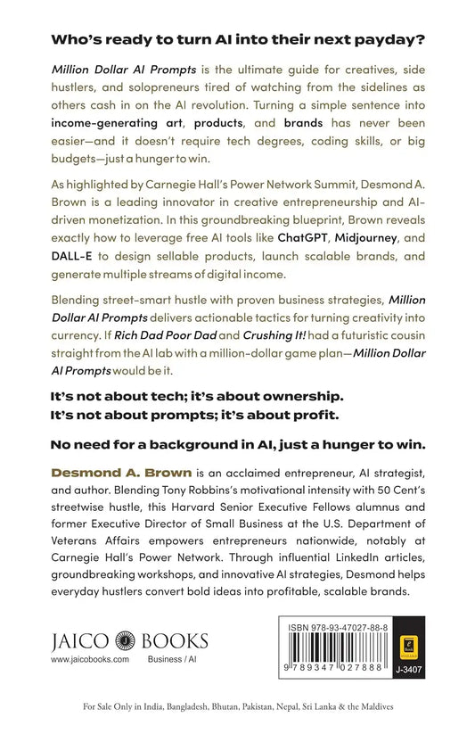 Million Dollar AI Prompts : The Blueprint from Prompt to Product to Profit