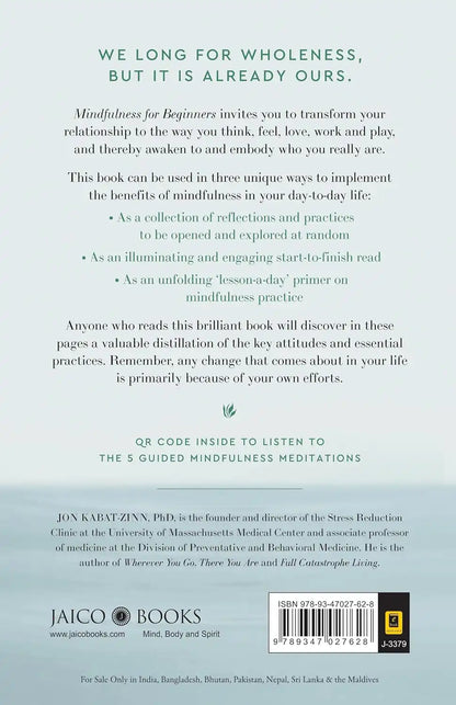 Mindfulness for Beginners : Reclaiming the Present Moment—and Your Life