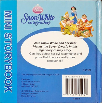 Disney Princess Snow White And The Seven Dwarfs Mini Storybook