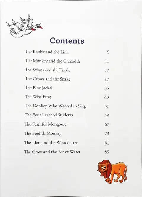 Moral Stories From Panchatantra 12 Stories In One Easy Vocabulary Large Print