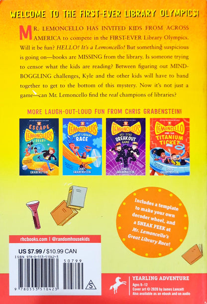 Mr Lemoncello's Library Mr Lemoncello's Library Olympics