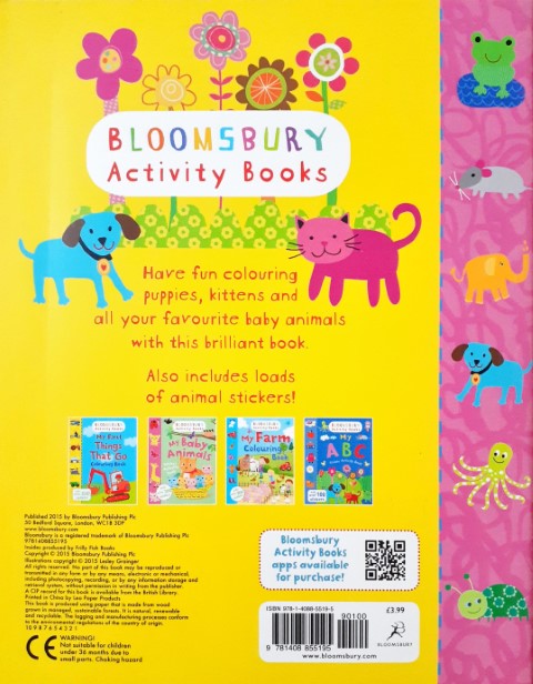 My First Baby Animals Colouring Book With Over 200 Stickers