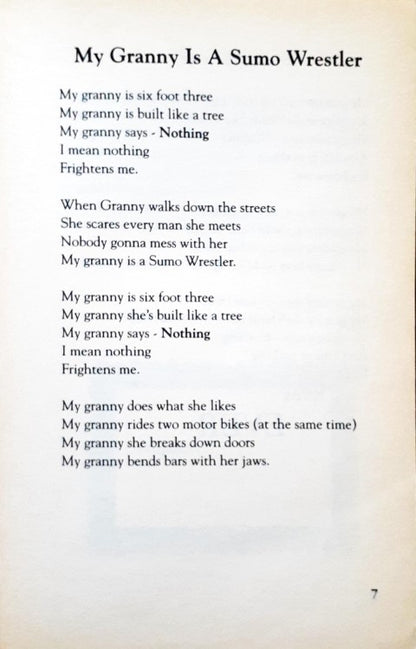 My Granny Is A Sumo Wrestler A Young Lion Poetry Book