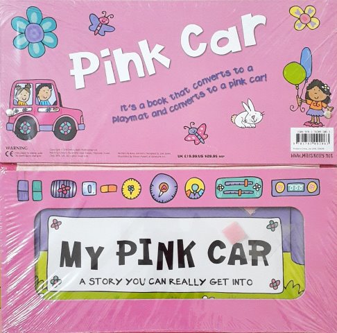 Convertible Pink Car Converts To A Playmat And Car