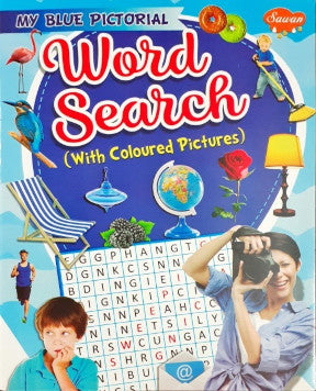 My Blue Pictorial Word Search With Coloured Pictures