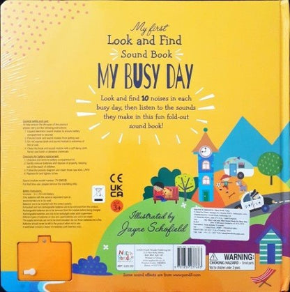 My First Look And Find Sound Book My Busy Day With Over 50 Sounds