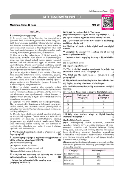CBSE English Question Bank Chapter-wise & Topic-wise Class 9 | NCERT Textbook Kaveri | R1