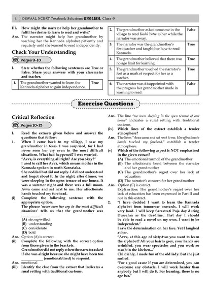 CBSE NCERT Textbook Solutions English- Kaveri, Class 9 (Latest NCERT) Suitable for R1 & R2