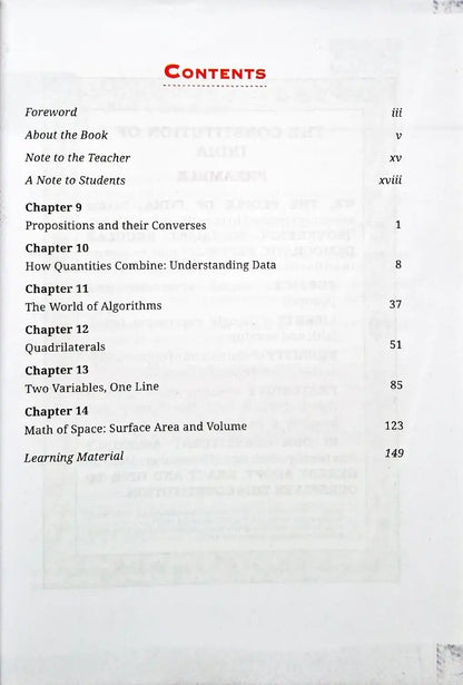 NCERT Ganita Manjari Part 2 - Mathematics Grade 9 : Textbook