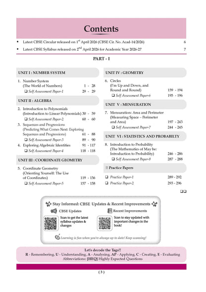 CBSE Mathematics Part-1 Question Bank Chapter-wise & Topic-wise Class 9