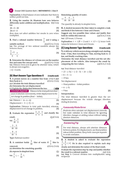 CBSE Mathematics Part-1 Question Bank Chapter-wise & Topic-wise Class 9