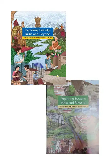 NCERT New Edition Social Studies Grade 7 : Exploring Society - India and Beyond - Part 1 and 2