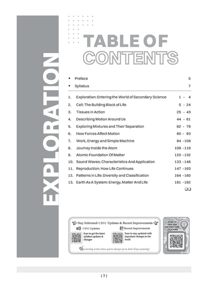 Oswaal CBSE NCERT Textbook Solutions Science (Exploration) Class 9 (Latest NCERT)