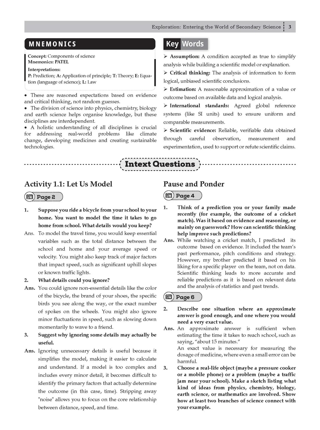 Oswaal CBSE NCERT Textbook Solutions Science (Exploration) Class 9 (Latest NCERT)