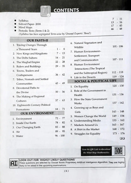 Oswaal Books NCERT & CBSE Question Bank Class 7 Social Science (P)