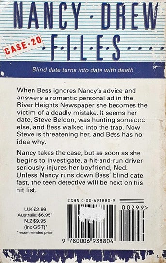 The Nancy Drew Files Case 20 Very Deadly Yours