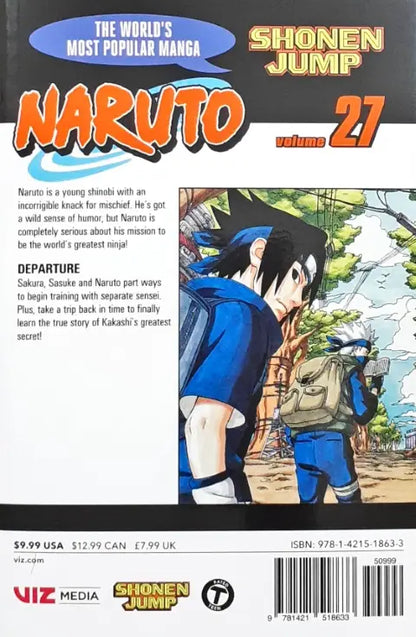 Naruto Volume 27 : Departure Manga Comics