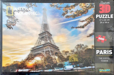 National Geographic Super 3D Jigsaw Puzzle Paris The Eiffel Tower