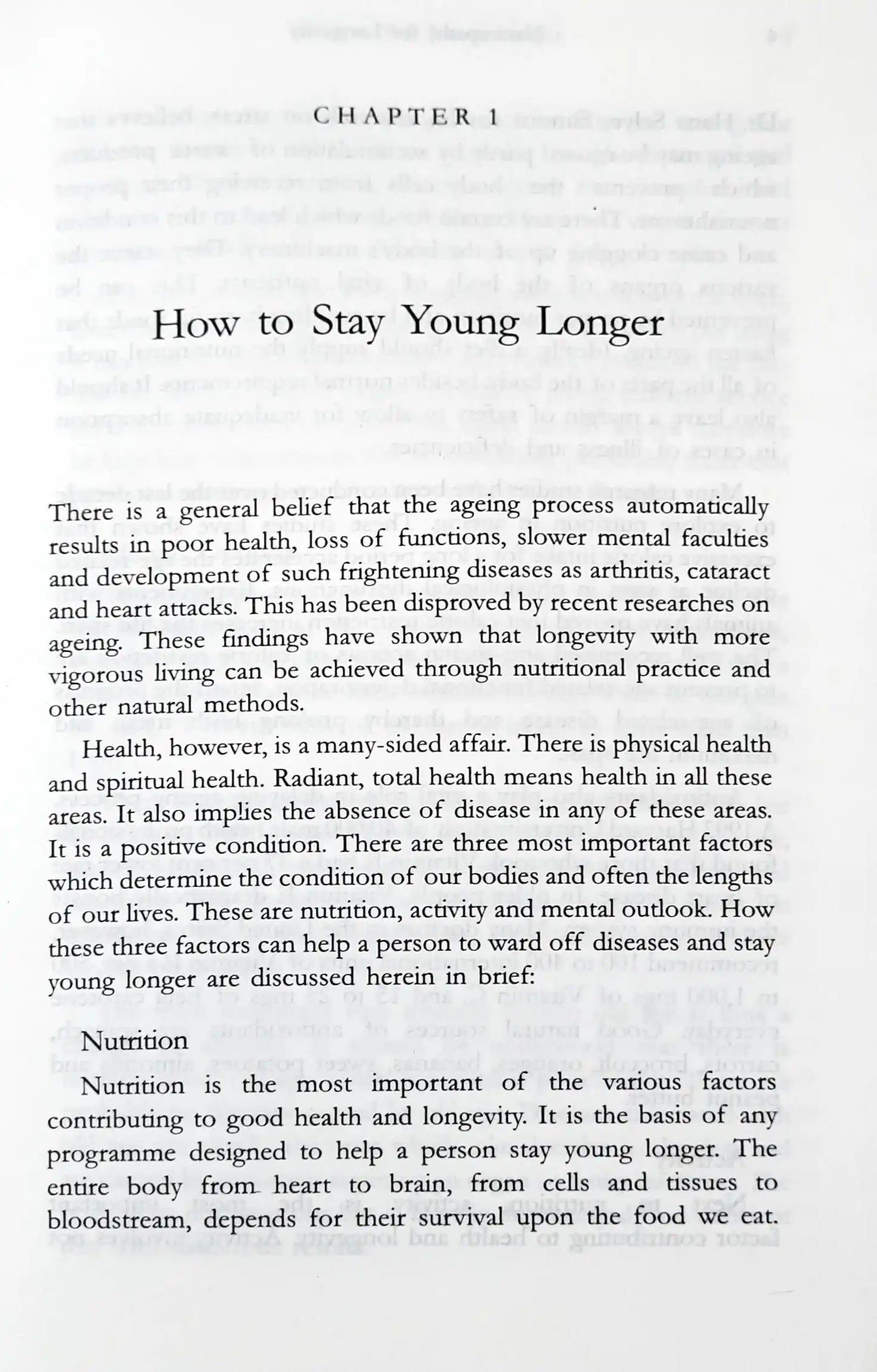 Naturopathy for Longevity