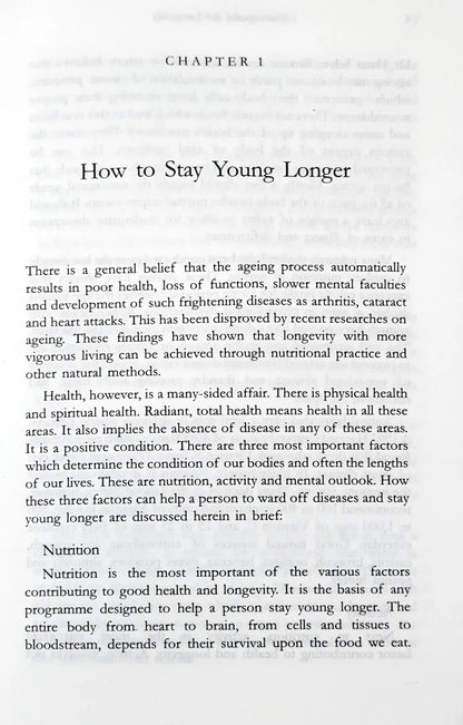 Naturopathy for Longevity