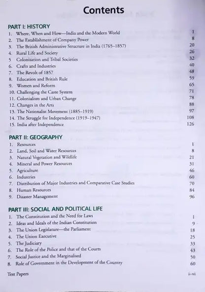 Getting Ahead In Social Science Class 8 History Geography Social And Political Life (P)