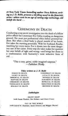 In Death #5 Ceremony in Death (P)