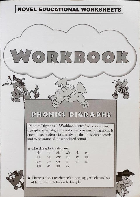 Novel Educational Phonics Digraphs Workbook