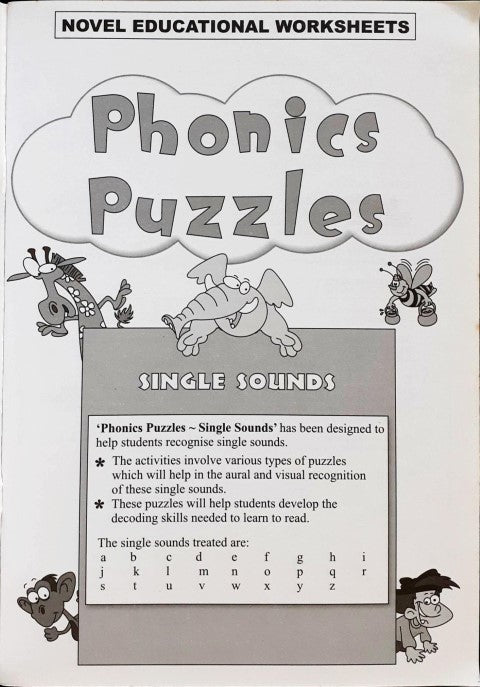 Novel Educational Phonics Puzzles Single Sounds