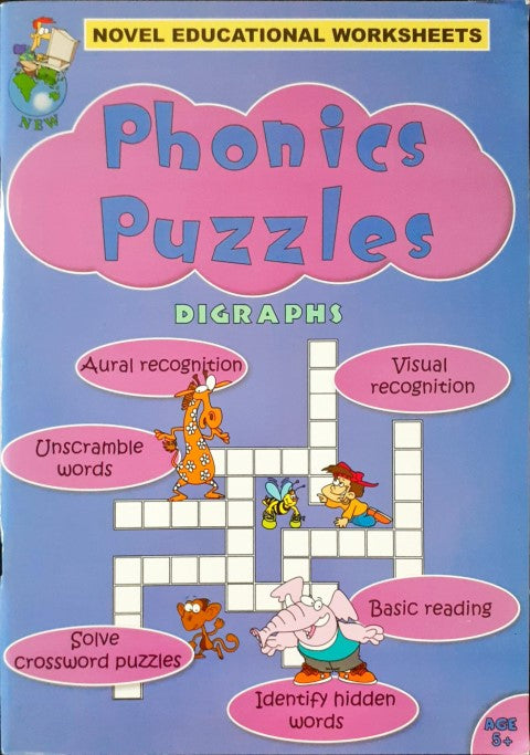 Novel Educational Phonics Puzzles Digraphs