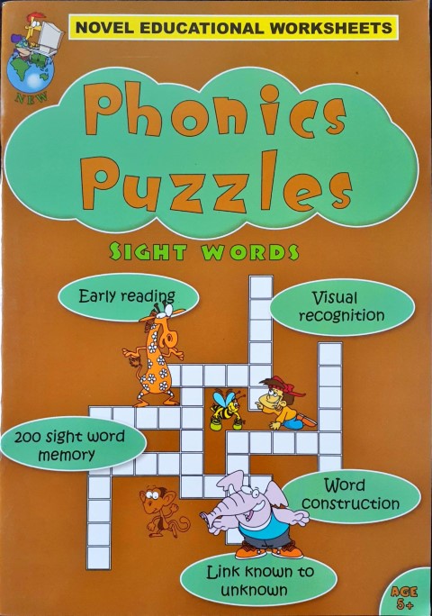 Novel Educational Phonics Puzzles Sight Words