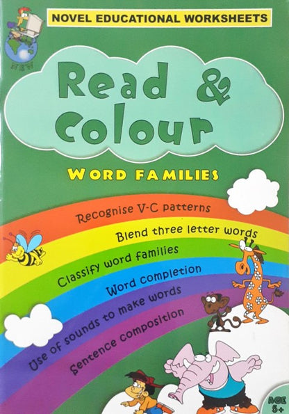 Novel Educational Read & Colour Word Families