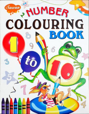 Number Colouring Book 1 to 10
