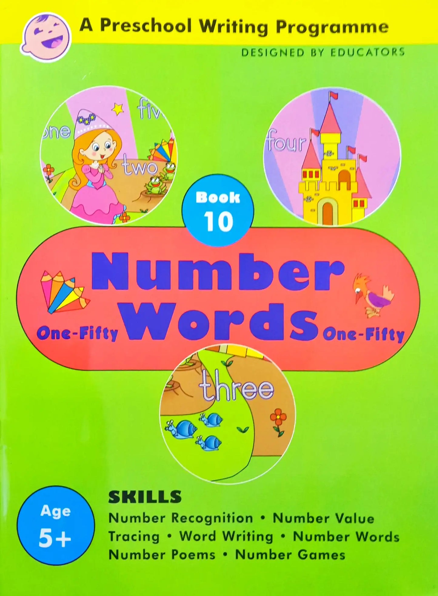 Number Words One-Fifty : A Preschool Writing Programme - Book 10