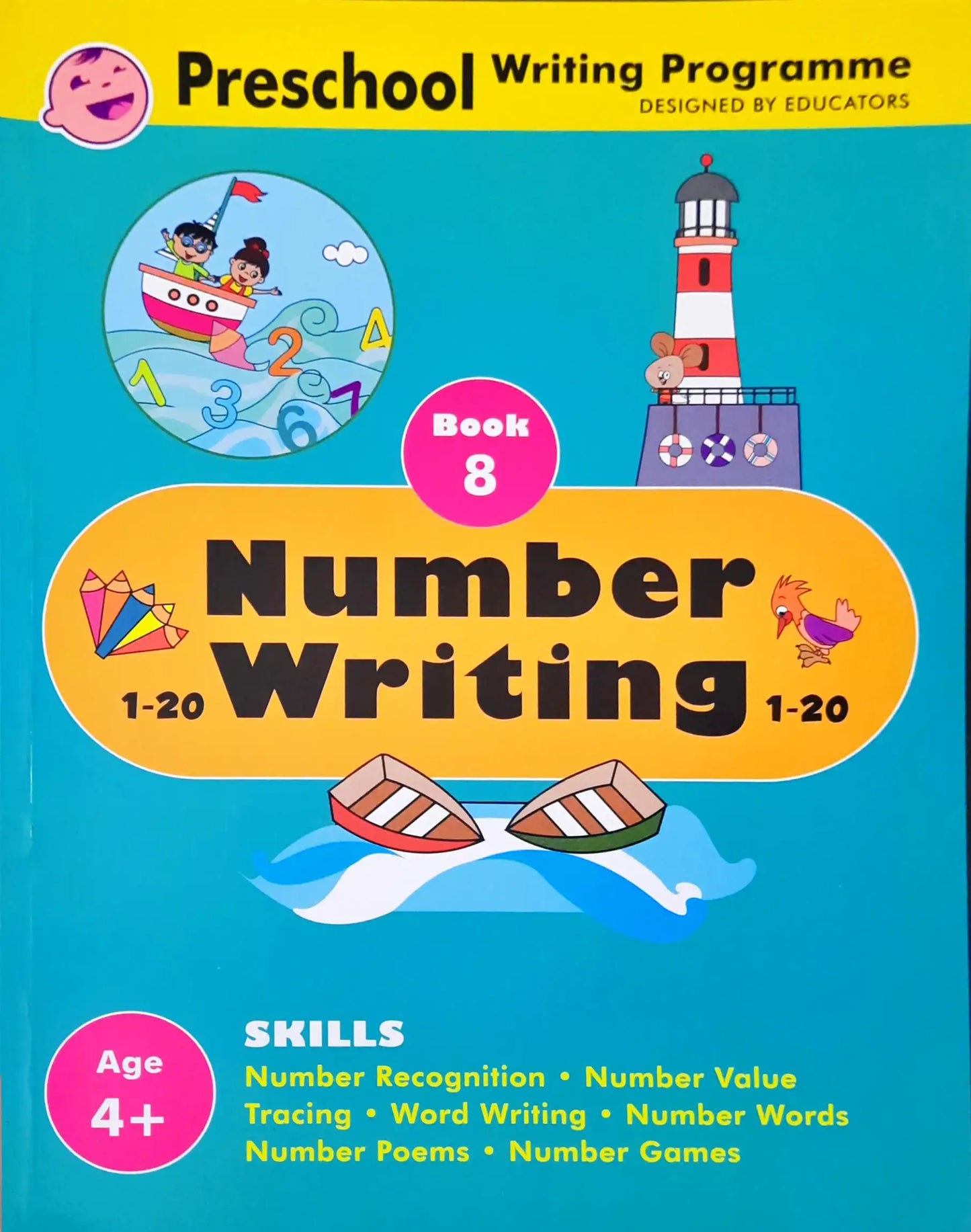 Number Writing 1 - 20 : A Preschool Writing Programme - Book 8