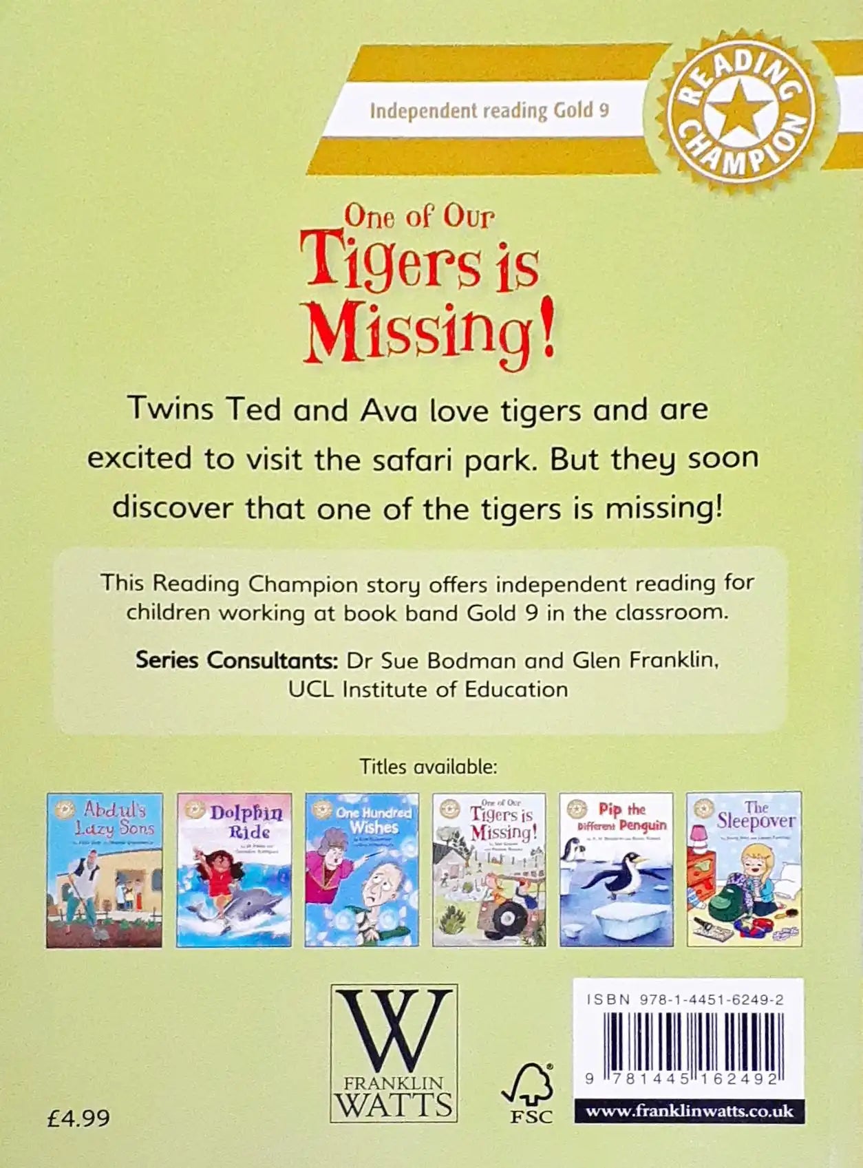 Reading Champion One Of Our Tigers Is Missing