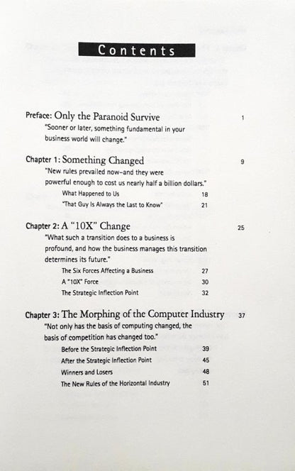Only The Paranoid Survive How to Exploit the Crisis Points that Challenge Every Company and Career