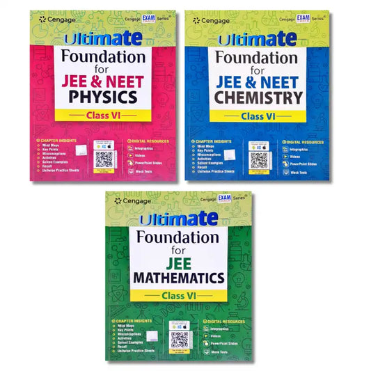 Ultimate Foundation for JEE Physics, Chemistry, Mathematics: Class VI