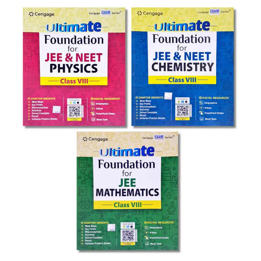 Ultimate Foundation for JEE Physics, Chemistry, Mathematics: Class VIII