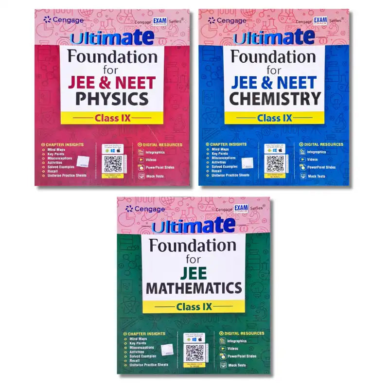 Ultimate Foundation for JEE Physics, Chemistry, Mathematics: Class IX