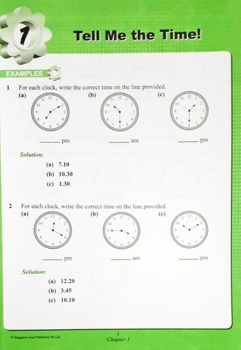 SAP Maths Olympiad Junior 1 Primary Level