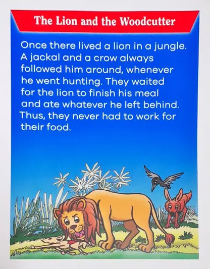 2 in 1 Moral Stories Panchatantra The Lion and The Woodcutter / The Crane and The Crab