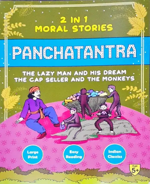 2 in 1 Moral Stories Panchatantra The Lazy Man and His Dream / The Cap Seller and The Monkey