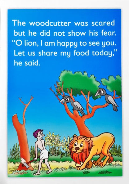 The Lion And The Woodcutter / The Crane And The Crab - Moral Stories From Panchatantra