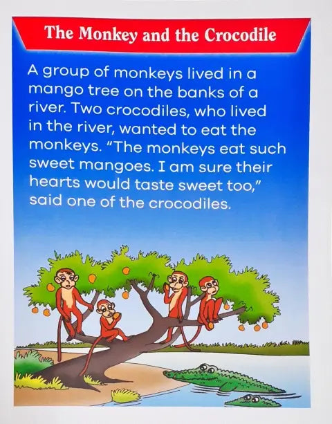 2 in 1 Moral Stories Panchatantra The Monkey and The Crocodile / The Swans and The Turtle