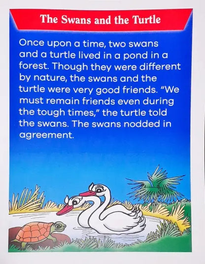 2 in 1 Moral Stories Panchatantra The Monkey and The Crocodile / The Swans and The Turtle