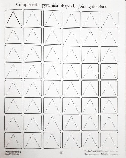 Writting Basic Pattern Ritangle Pattern Writing Practice Book – Books and You